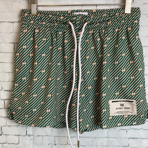 RYOKO RAIN SHORTS - All-over Logo Mesh Basketball Unisex Adult Small Streetwear - Picture 6 of 15